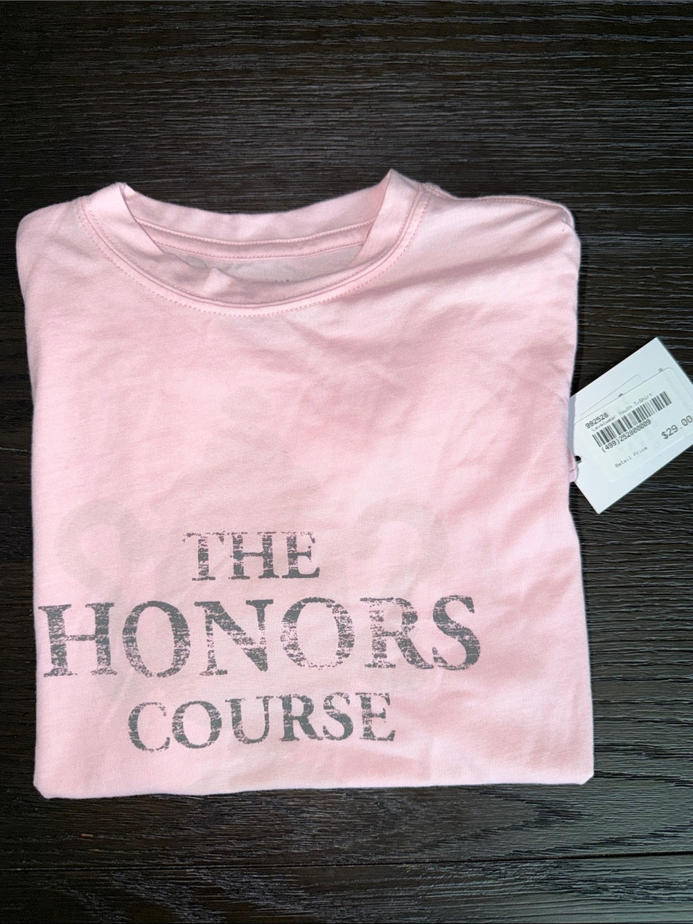 The Honors Course Kids Short Sleeve Pink Graphic Tee
